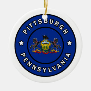 Ornamento De Cerâmica Pittsburgh Pennsylvania
