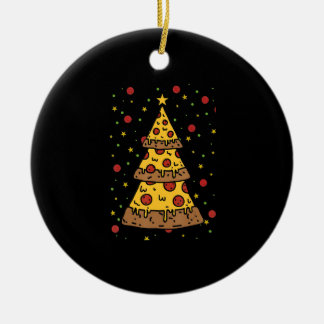 Ornamento De Cerâmica pizza de natal luzes xmas homens rapazes