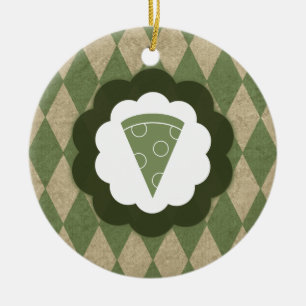 Ornamento De Cerâmica pizza vintage