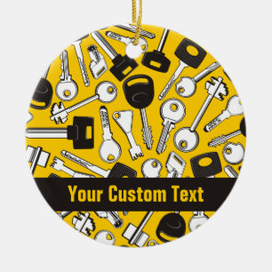 Ornamento De Cerâmica Plano de Fundo do Conjunto de Chaves