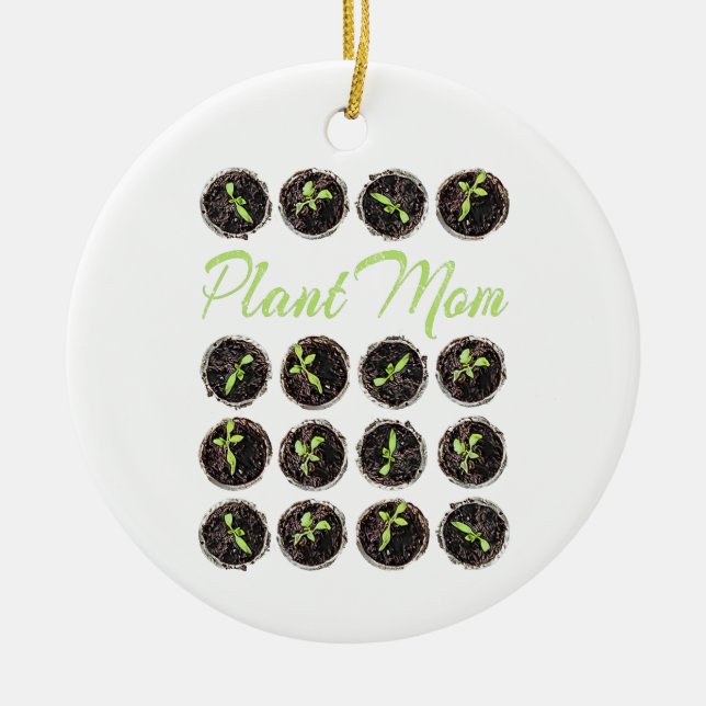 Ornamento De Cerâmica Planta Mãe Jardim Flor Jardineiro Jardineiro Jardi (Frente)