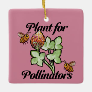 Ornamento De Cerâmica Planta para Abelhas Polinizadoras