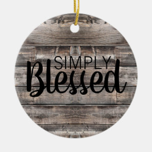 Ornamento De Cerâmica PLANTAS DE MADEIRA Rústicas simplesmente abençoa