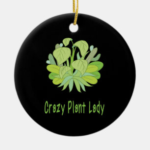 Ornamento De Cerâmica Plantas - Louca por Plantas