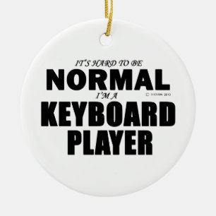 Ornamento De Cerâmica Player de teclado normal