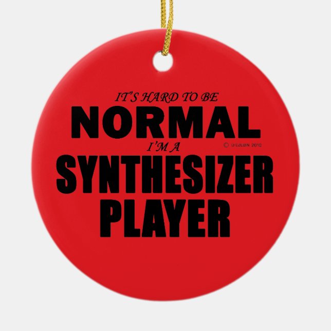 Ornamento De Cerâmica Player do Synthesizer Normal (Frente)