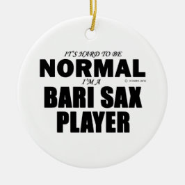 Ornamento De Cerâmica Player Sax Bari Normal