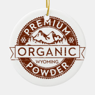 Ornamento De Cerâmica Pó orgânico superior de Wyoming