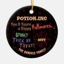 Poção Personalizada Colorida Aranha de Halloween