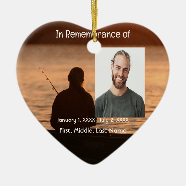 Ornamento De Cerâmica Pocket Card Lake Fisheries Pocket (Frente)