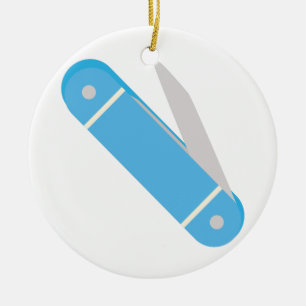 Ornamento De Cerâmica Pocket Knife