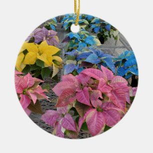 Ornamento De Cerâmica Poinsettia