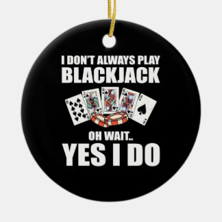 Ornamento De Cerâmica Poker Oh Wait Yes I Do