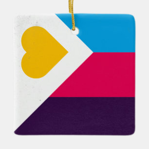Ornamento De Cerâmica Poliandria Tricolor