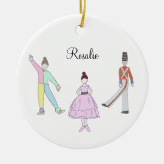 Ornamento De Cerâmica Polichinelle/Soldado/Rapariga de Festa Personalizá