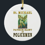 ORNAMENTO DE CERÂMICA POLÍCIA SANTO PATRON<br><div class="desc">SANTO MICHALE</div>