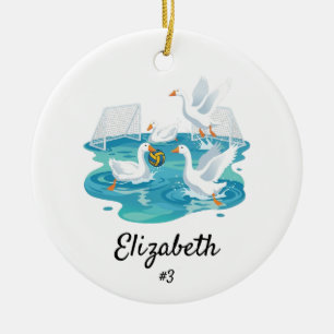Ornamento De Cerâmica Polo Aquático, Presentes Personalizados de Polo Aq
