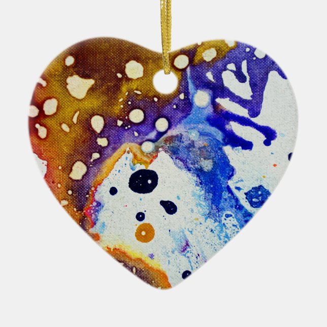 Ornamento De Cerâmica Polocromoptico #1B por Michael Moffa (Frente)