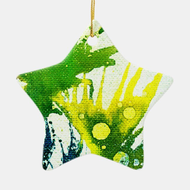 Ornamento De Cerâmica Polocromoptico #2B por Michael Moffa (Frente)