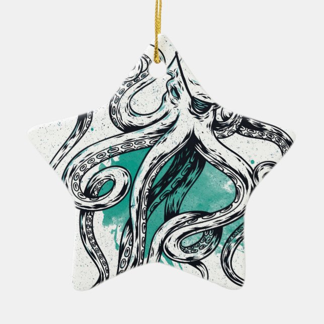 Ornamento De Cerâmica Polvo de Sealife (Frente)