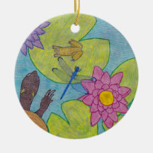 Pond Scene - Ornament Cerâmico