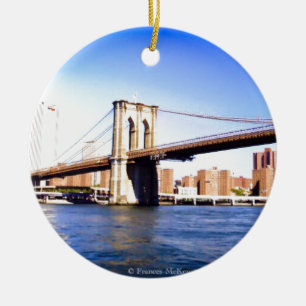 Ornamento De Cerâmica Ponte de Brooklyn