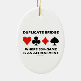 Ornamento De Cerâmica Ponte duplicada onde o jogo de 50% é uma