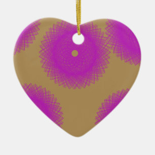 Ornamento De Cerâmica ponto roxo