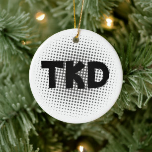Ornamento De Cerâmica Pontos das artes marciais TKD