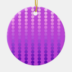 Ornamento De Cerâmica Pontos satíricos - violeta e orquídea