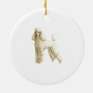 Ornamento De Cerâmica Poodle - Clipe De Capoeira