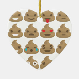 Ornamento De Cerâmica poop emojis