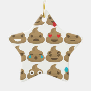 Ornamento De Cerâmica poop emojis