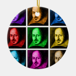 Ornamento De Cerâmica Pop art de Shakespeare