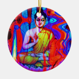 Ornamento De Cerâmica Pop Buddha