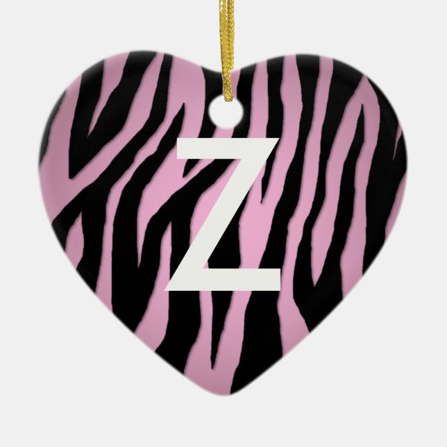 Ornamento De Cerâmica Pop Zebra (Frente)