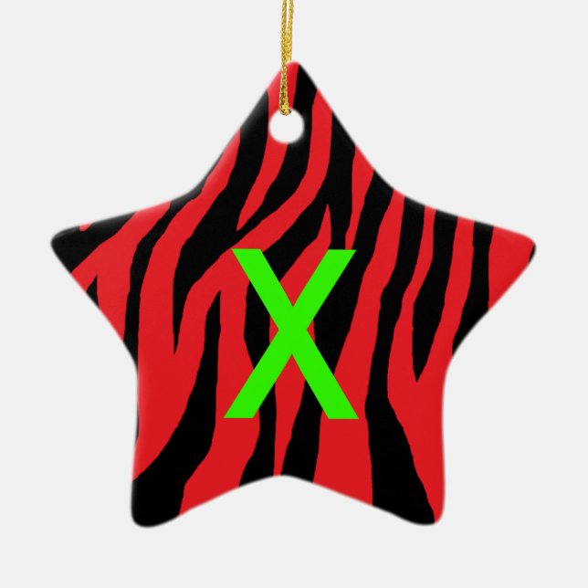 Ornamento De Cerâmica Pop Zebra (Frente)