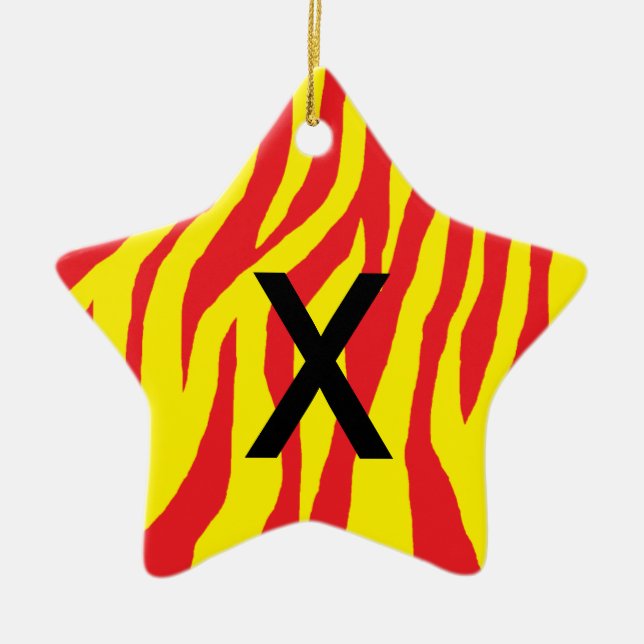 Ornamento De Cerâmica Pop Zebra (Frente)