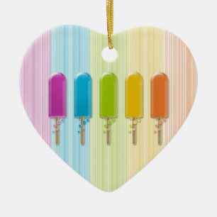 Ornamento De Cerâmica popsicles