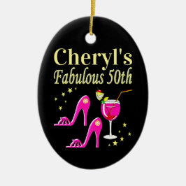 ORNAMENTO DE CERÂMICA POPULAR PINCO 50º ANIVERSÁRIO DESIGN DIVA