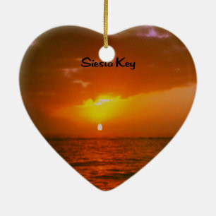 Ornamento De Cerâmica Por do sol chave do Siesta