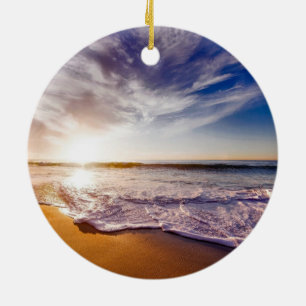 Ornamento De Cerâmica pôr do sol da Califórnia... lindo