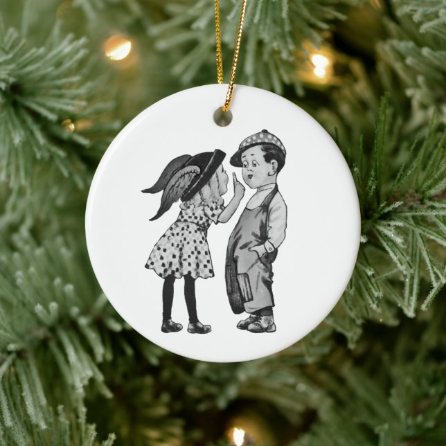 Ornamento De Cerâmica Por que votar azul em 2024 (Árvore)