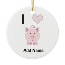 Porcos bonitos Desgin do coração de I