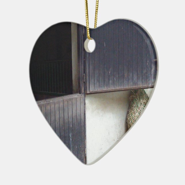 Ornamento De Cerâmica Porta Estável do Cavalo (Esquerda)