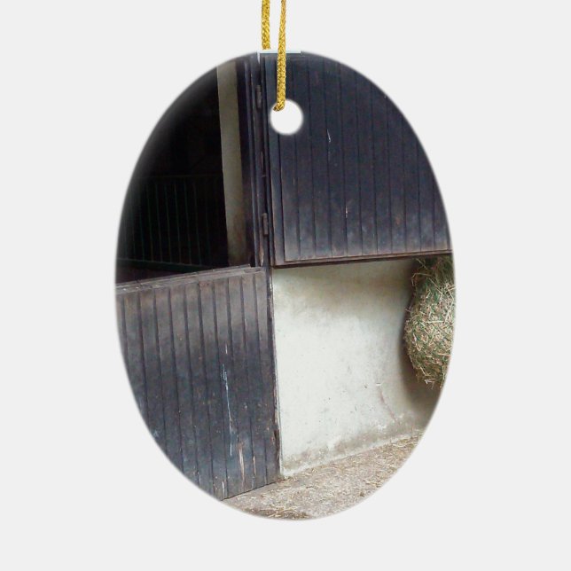 Ornamento De Cerâmica Porta Estável do Cavalo (Verso)