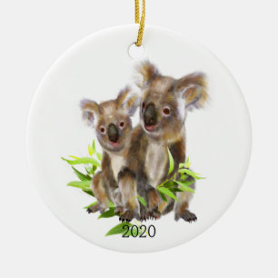 Ornamento De Cerâmica Portão Bonito de Koala Urso Australiano