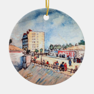 Ornamento De Cerâmica Portão nas Muralhas de Paris por Vincent van Gogh