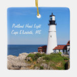 Ornamento De Cerâmica Portland Head Light Ornament<br><div class="desc">Decorate your tree this year with this beautiful ornament featuring the famous Portland Head Light in Cape Elizabeth,  ME.</div>