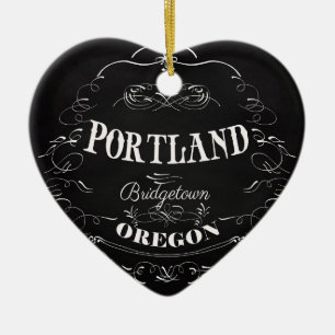 Ornamento De Cerâmica Portland, Oregon - Bridgetown